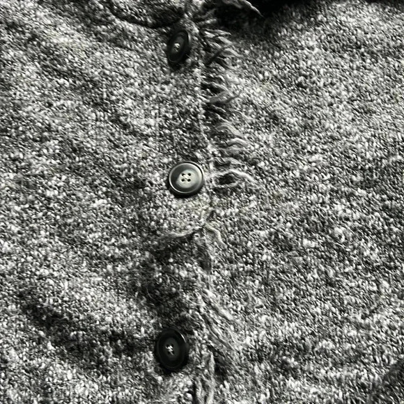 🔥woolrich🔥  | Grey knitted wool blend cardigan with hood Size Small - Picture 5 of 11